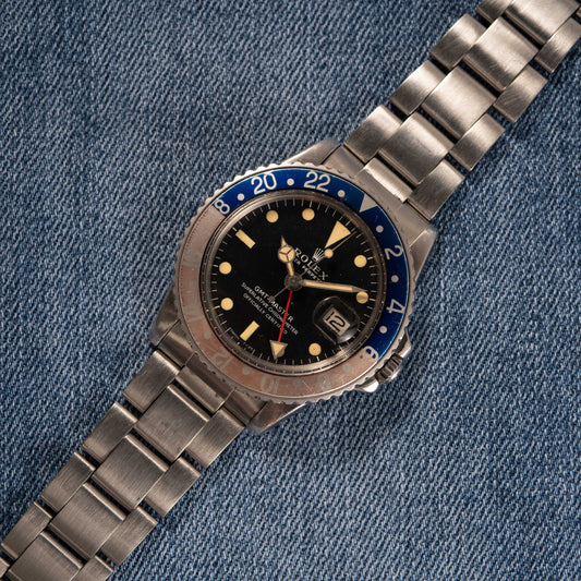 Rolex Ref. 1675 SS GMT Master Long E