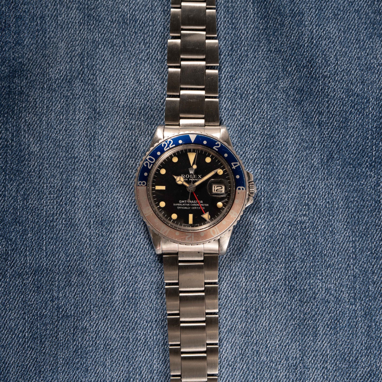 Rolex Ref. 1675 SS GMT Master Long E