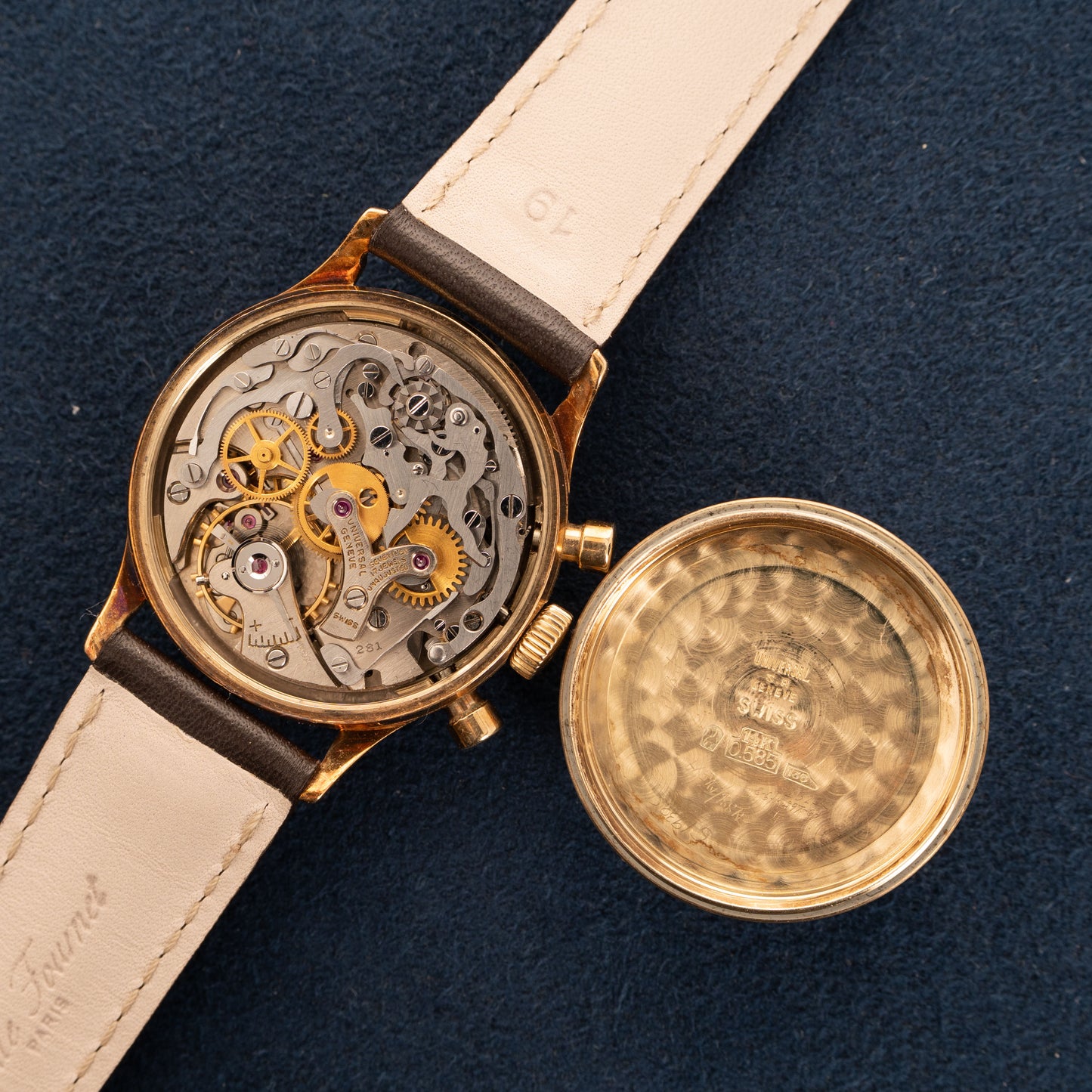 Universal Genève Ref. 52215 YG Compax with Box